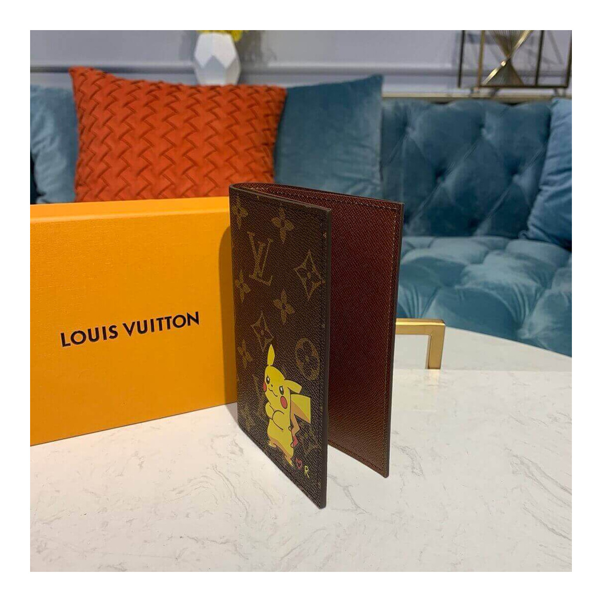 Louis Vuitton Monogram Pikachu Print Passport Cover M64502