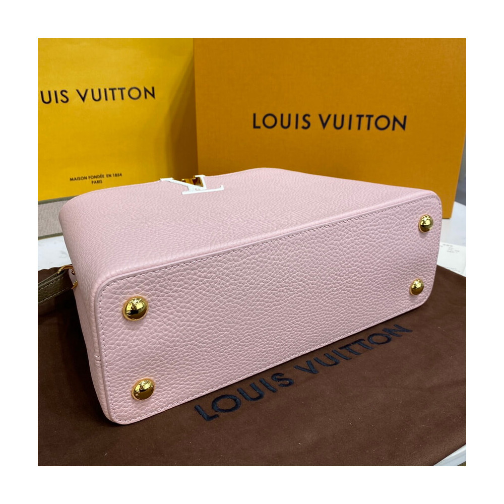 Louis Vuitton Capucines MM M59020 Rose/Beige