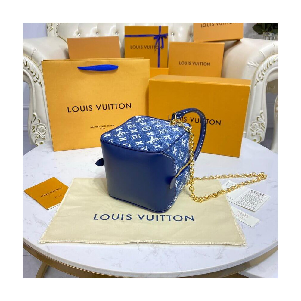 Louis Vuitton Denim Jacquard Textil Square Bag M59611