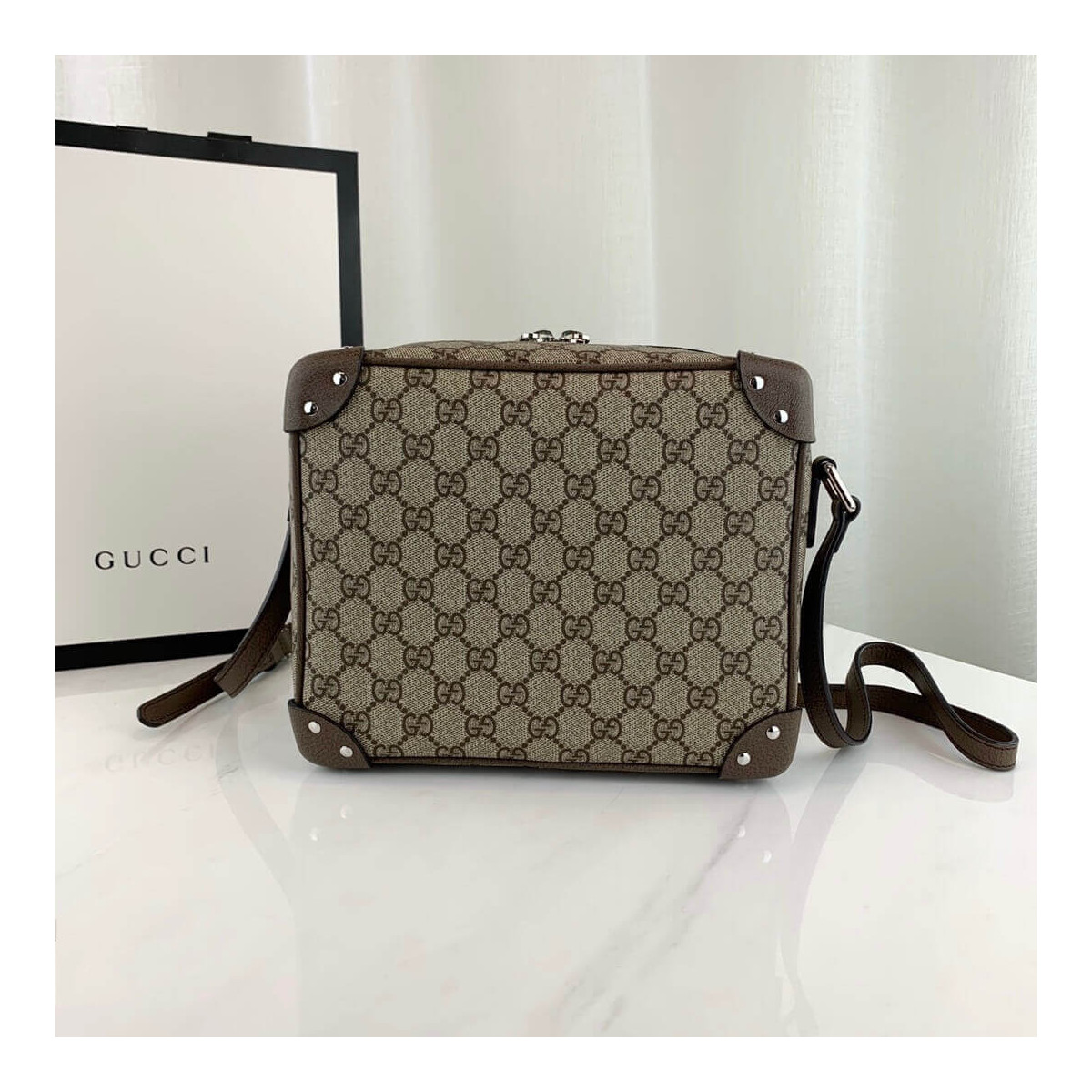 Gucci Shoulder Bag With Leather Details 626363