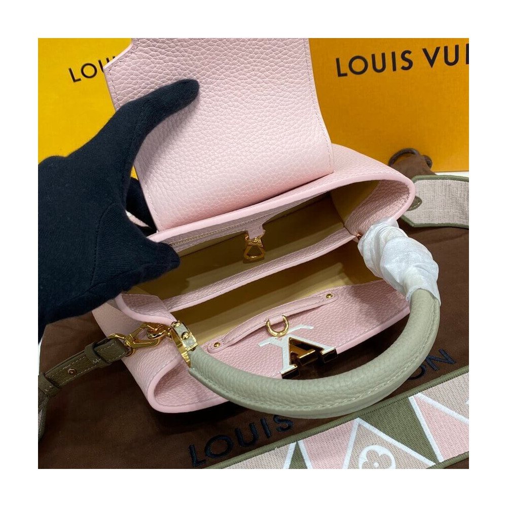 Louis Vuitton Capucines BB M59061 Rose/Beige