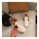 Gucci Ace Sneakers Leather White Stripes Bees Gold Lamb Fur 428715