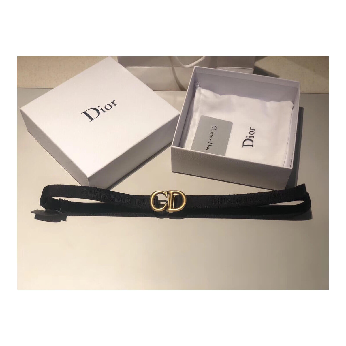 Christian Dior Saddle Nylon Belt B0040