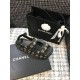 Chanel Velcro Sandals G31848 Black/Gold