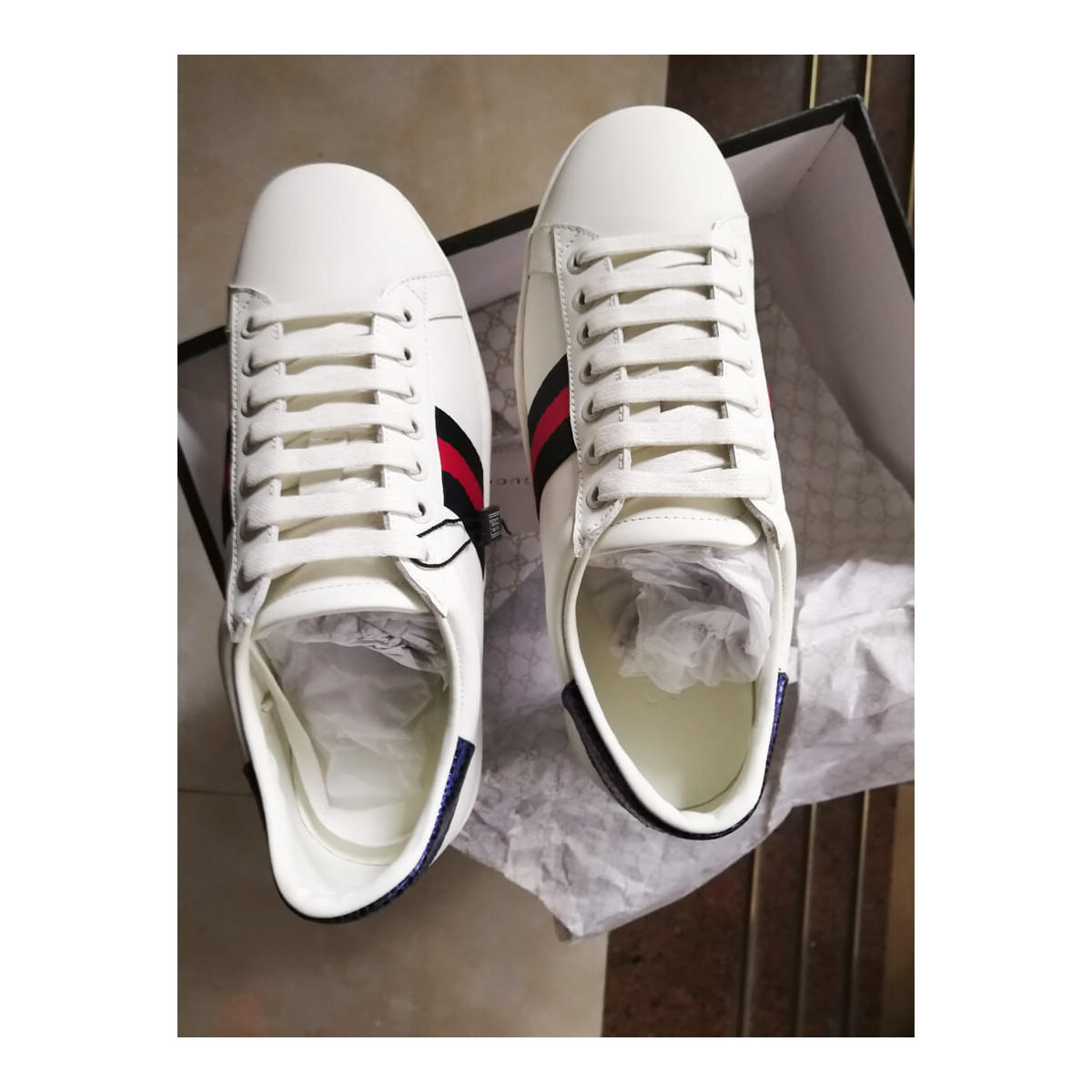 Gucci Ace Leather Sneaker 386750