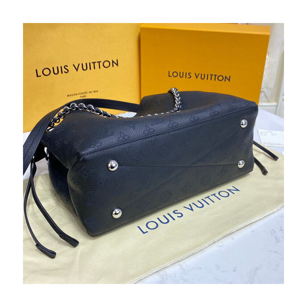 Louis Vuitton Mahina Calf Leather Bella Tote M59200 Black