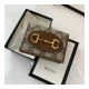 Gucci 1955 Horsebit GG Canvas Card Case Wallet 621887