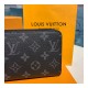 Louis Vuitton Monogram Eclipse Zippy Wallet M60017