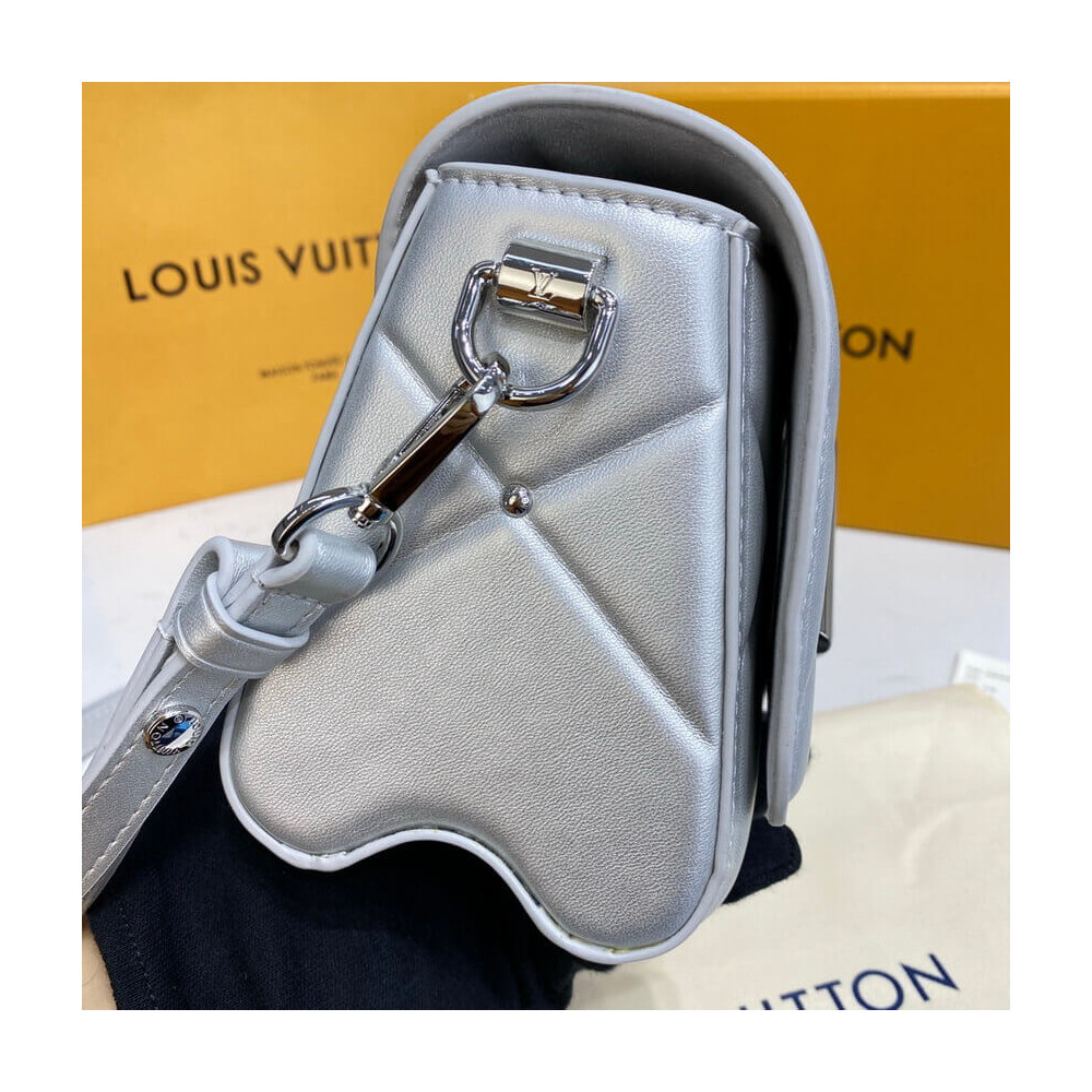 Louis Vuitton Sheepskin Leather Twist PM M59031 Argent