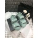 Chanel Velcro Sandals G31848 Light Green