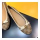 Gucci Canvas Ballerinas 423167 Apricot