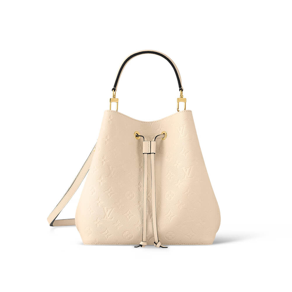 Louis Vuitton Monogram Empreinte NeoNoe MM M46526 Cream