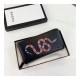 Gucci Kingsnake Print Leather Zip Around Wallet 451273