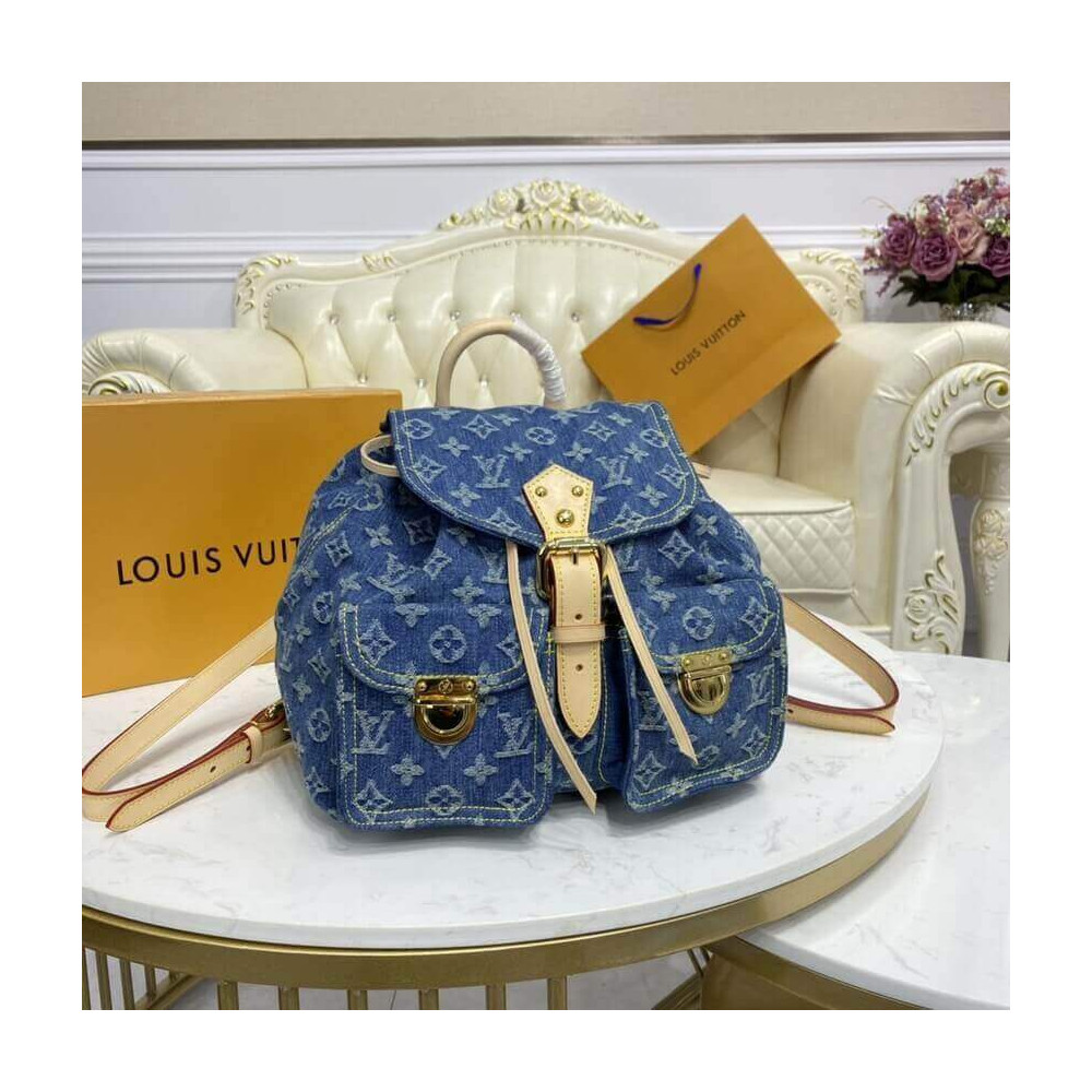 Louis Vuitton Monogram Denim Sac A Dos GM Backpack M95056