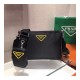 Prada Nylon Cross-Body Bag 2VH113 Yellow Logo