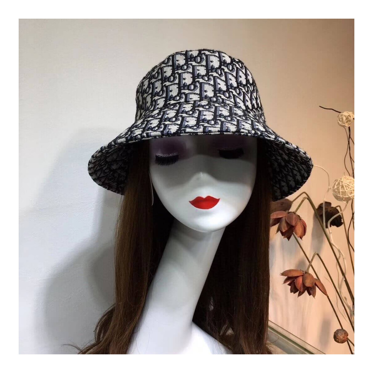 Christian Dior Monogram Bucket Hat 95924