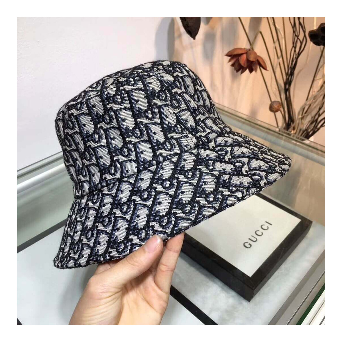 Christian Dior Monogram Bucket Hat 95924