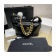 Chanel Black Calfskin Leathe Hobo Bag AS2910