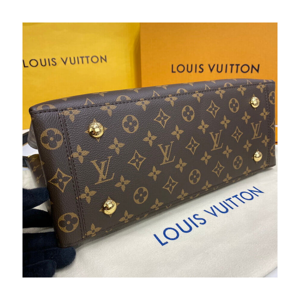 Louis Vuitton Monogram Canvas Flower Tote M43550 Black