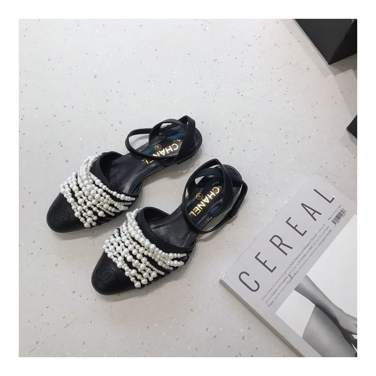 Chanel Pearl Sandals G23578