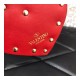 Valentino Rockstud Spike Heart Key Ring in Red 201