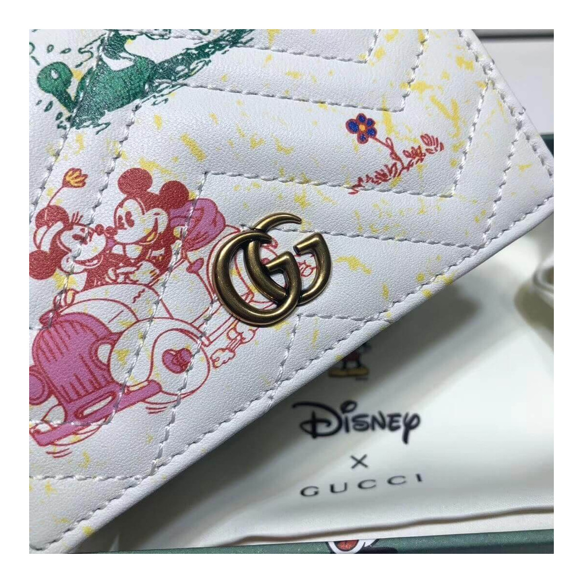 Disney x Gucci GG Marmont Card Case Wallet 616768