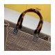 Fendi Medium Sunshine Tote Bag in Apricot FF Fabric 8BH386