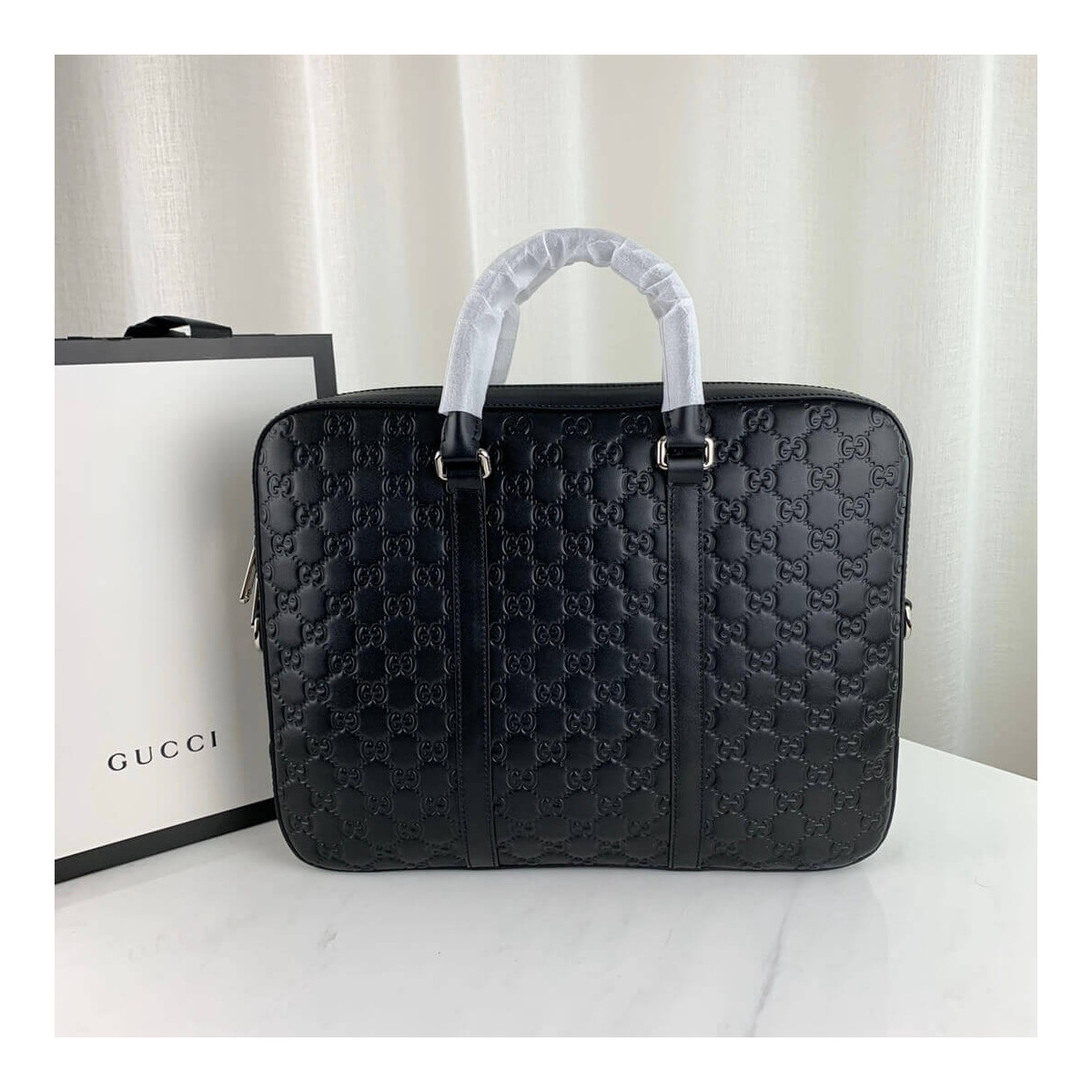 Gucci Signature Leather Briefcase 450944