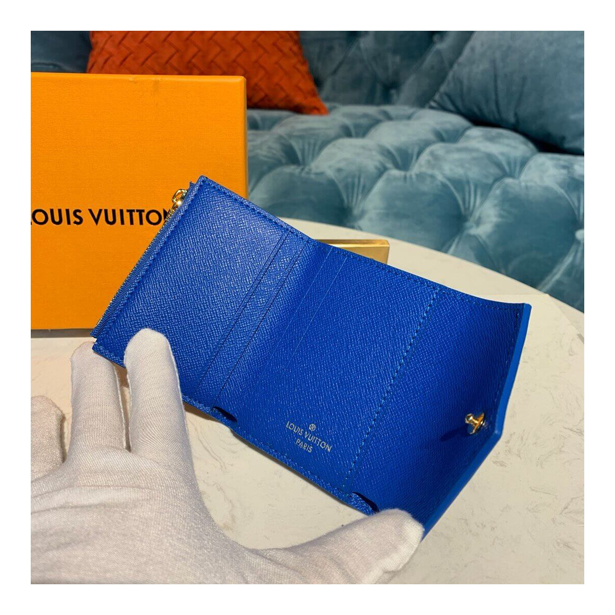 Louis Vuitton Damier Azur Zoe Wallet N60219 N60220