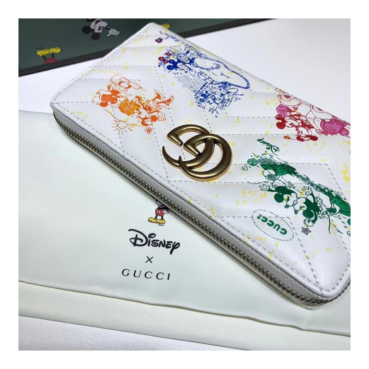 Disney x Gucci GG Marmont Zip Around Wallet 616765