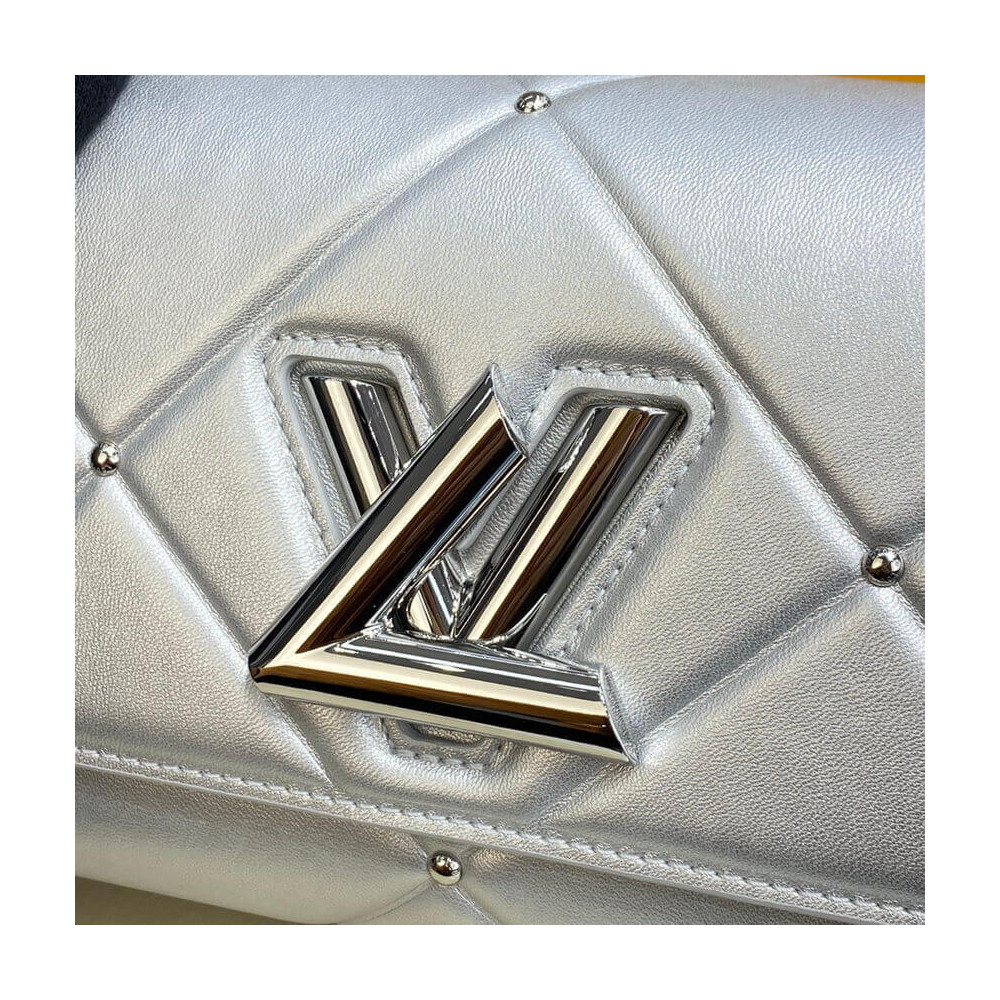 Louis Vuitton Sheepskin Leather Twist PM M59031 Argent