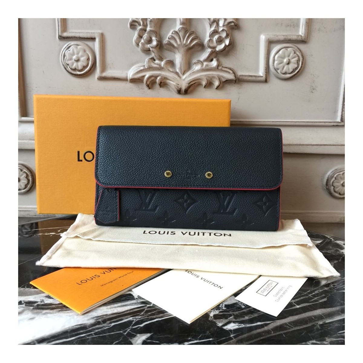 Louis Vuitton Monogram Empreinte Pont-Neuf Wallet M62127