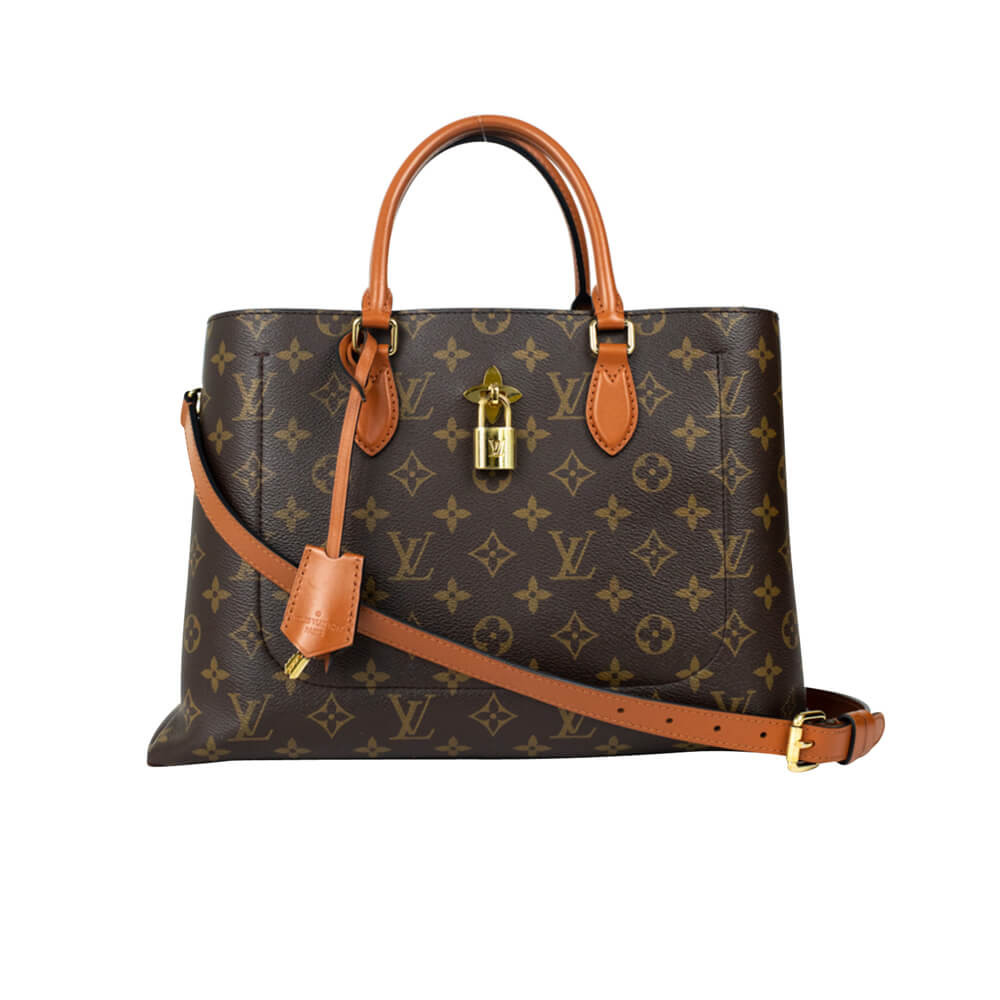 Louis Vuitton Monogram Canvas Flower Tote M43770 Caramel