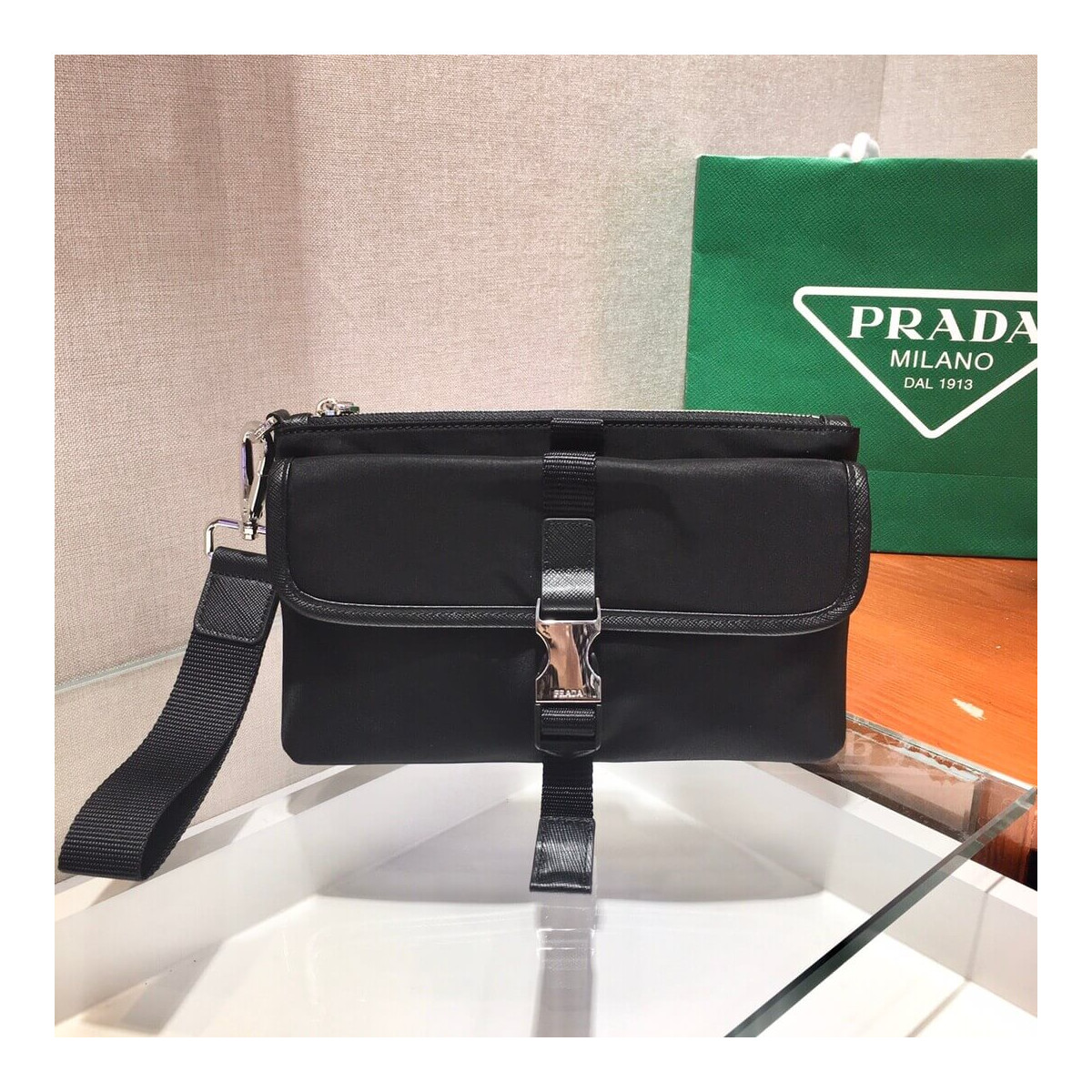 Prada Nylon Clutch 2VH011