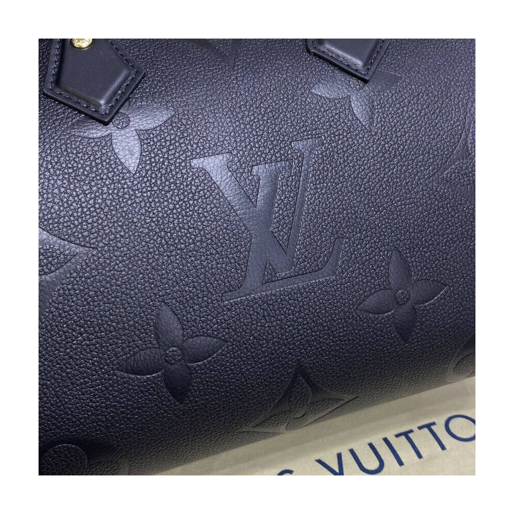 Louis Vuitton Monogram Empreinte Speedy Bandouliere 25 Black