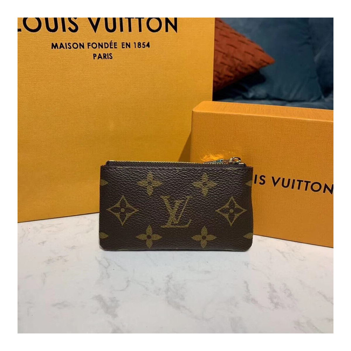 Louis Vuitton Monogram Canvas Key Pouch M62650