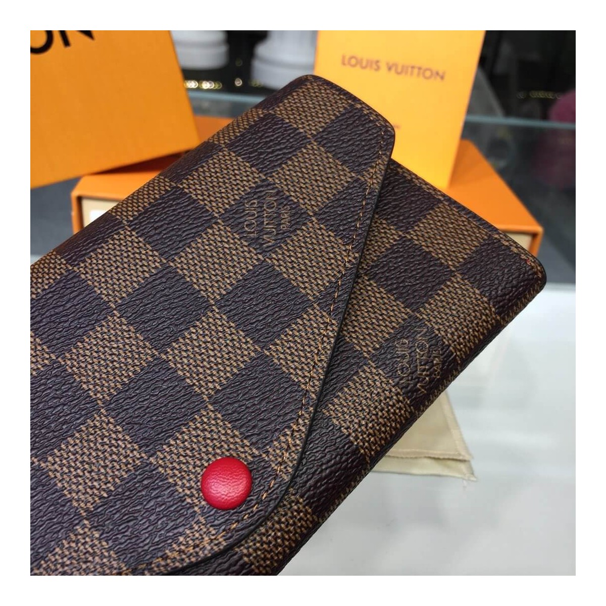 Louis Vuitton Damier Ebene Canvas Josephine Wallet N63543