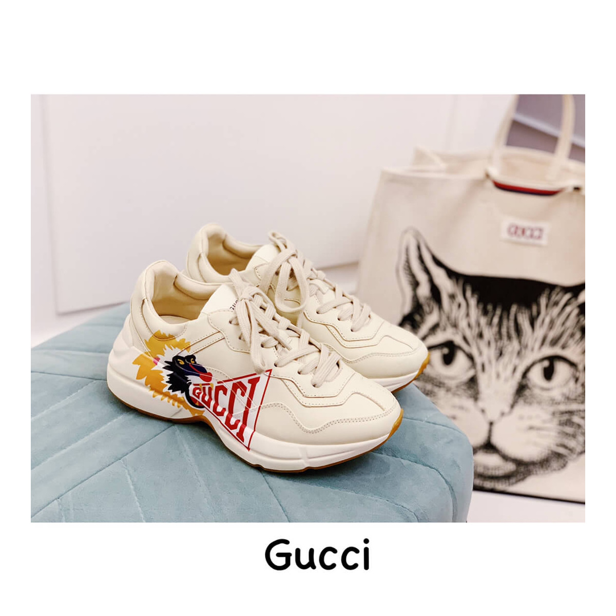 Gucci Rhyton Monkey Unisex Dad Sneakers ‎‎524991