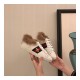 Gucci Ace Sneakers Leather White Stripes Bees Gold Lamb Fur 428715