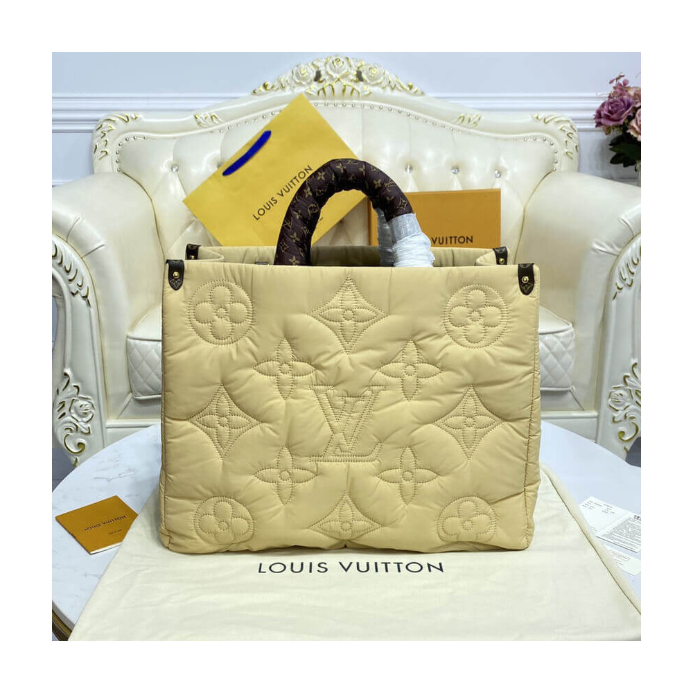 Louis Vuitton Econyl Onthego GM M59007 Beige