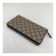 Gucci GG Supreme Zip Around Wallet 233194