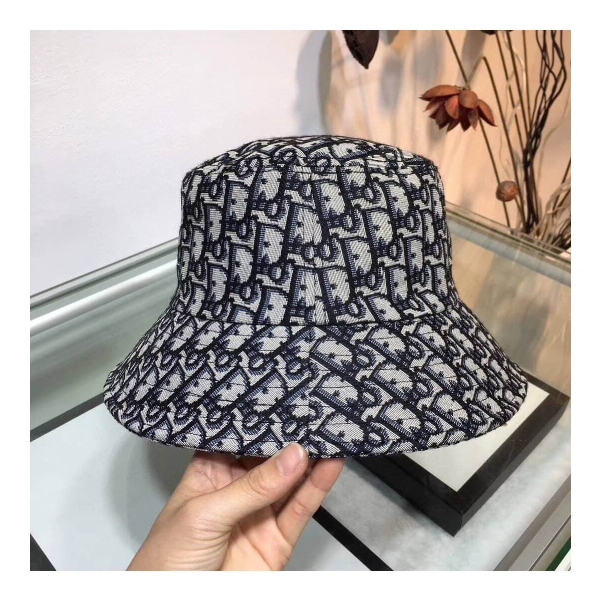 Christian Dior Monogram Bucket Hat 95924