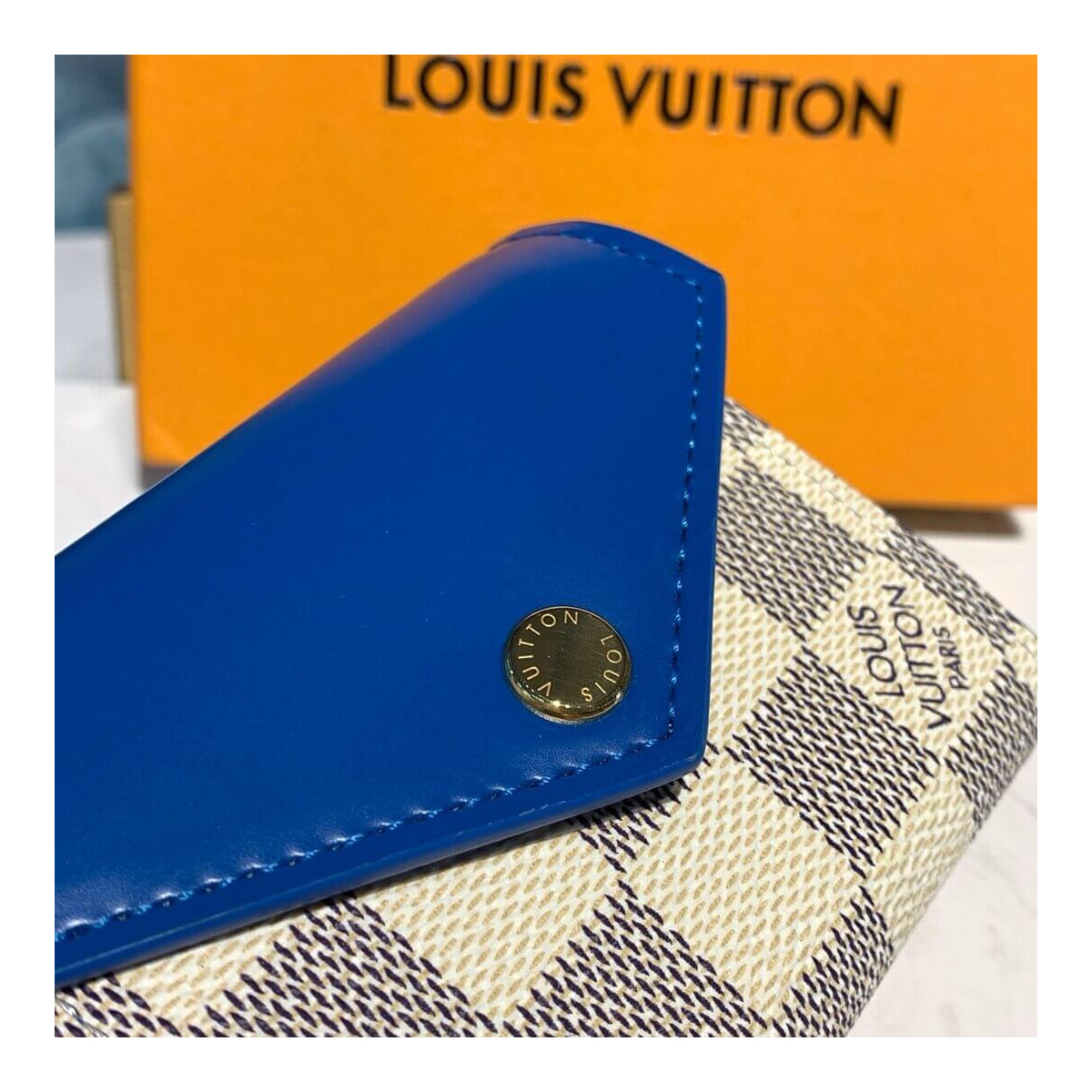 Louis Vuitton Damier Azur Zoe Wallet N60219 N60220