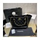 Chanel Grained Calfskin Shopping Tote Bag AS2030 Black