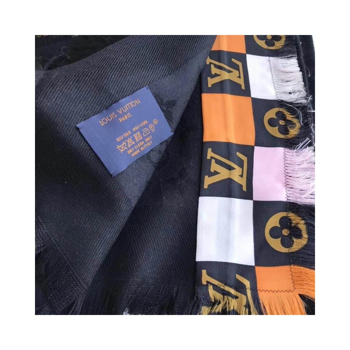 Louis Vuitton Monogram Check Shawl M68644 M68645