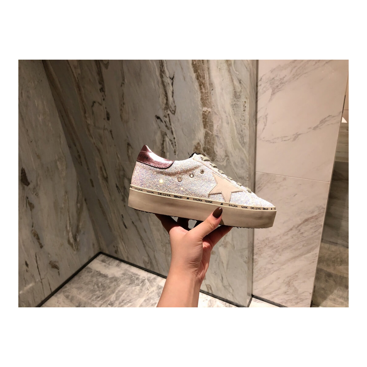 Golden Goose Hi Star Sneakers  in Suede G36945