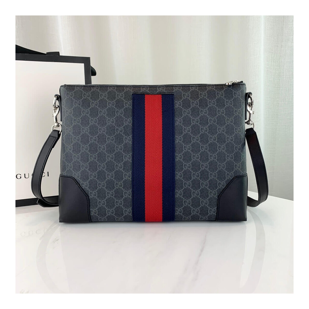 Gucci GG Black Messenger 474139