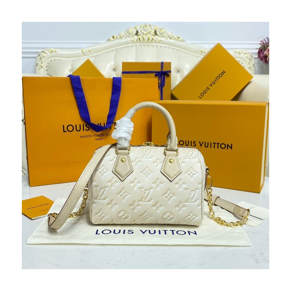 Louis Vuitton Speedy Bandouliere 20 M46163 Pale Beige