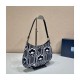 Prada Cleo Jacquard Knit and Leather Bag 1BC499