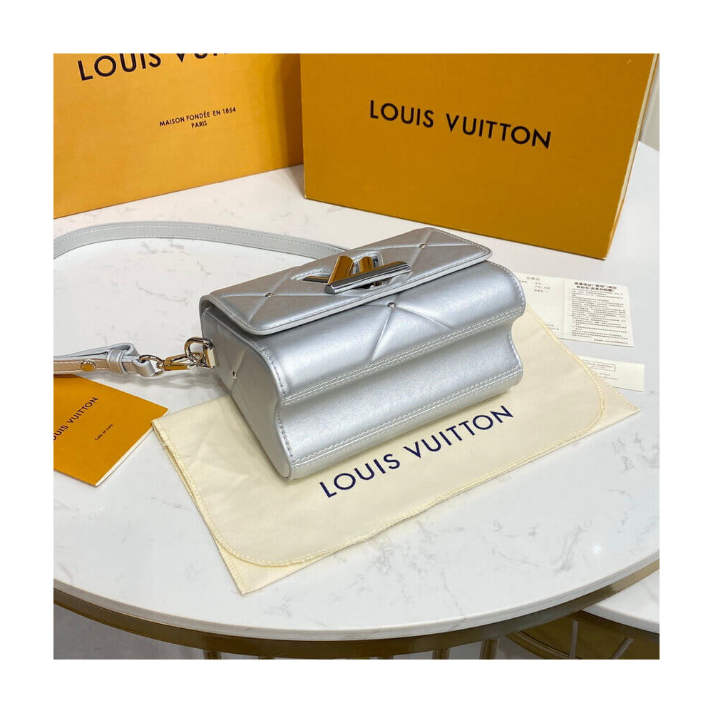 Louis Vuitton Sheepskin Leather Twist PM M59031 Argent